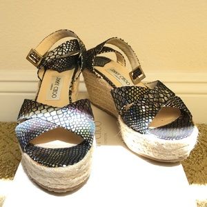 JIMMY CHOO Platform Wedge Sandal